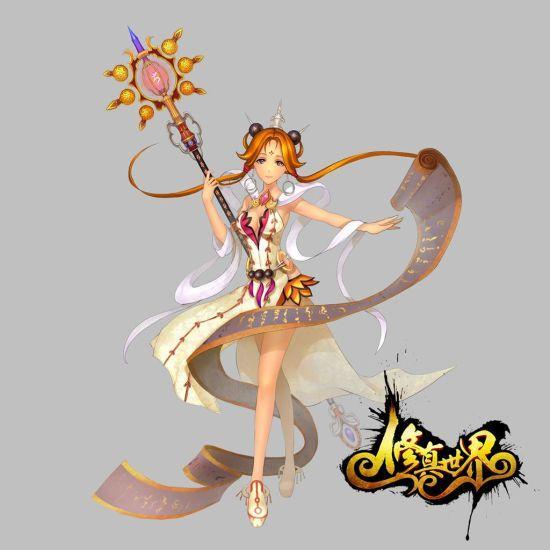 《修真世界》职业原画—禅修（女）