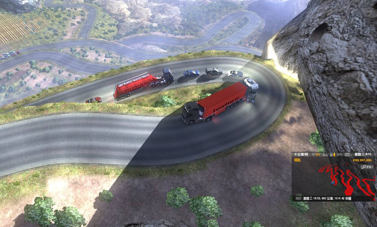 欧卡2版 中国卡车模拟5地图各种山路 期待你去