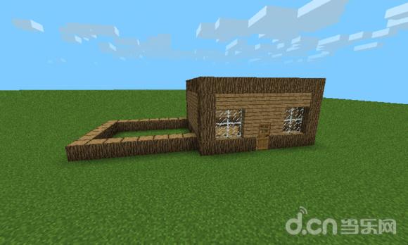 《我的世界手机版Minecraft–Pocket Edition》木屋别墅建造教程 新手建筑技巧_我的世界移动版攻略_当乐原创频道