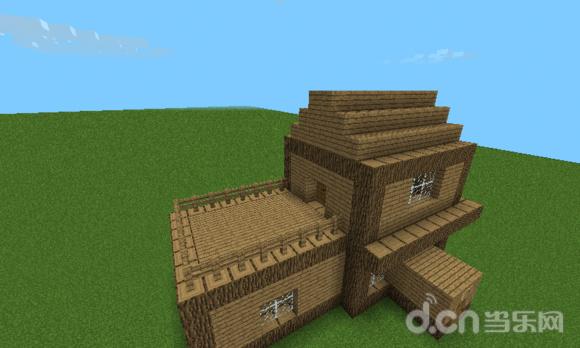 《我的世界手机版Minecraft–Pocket Edition》木屋别墅建造教程 新手建筑技巧_我的世界移动版攻略_当乐原创频道