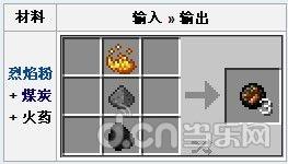《我的世界手机版》0.12版火药怎么合成 火药获取方法_我的世界移动版攻略_当乐原创频道