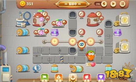 保卫萝卜3工厂第43关通关技巧 第43关金萝卜攻略