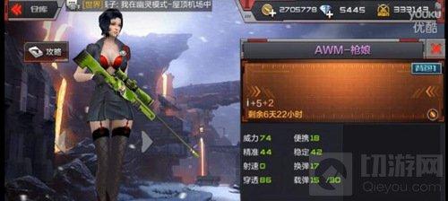 CF手游AWM槍娘怎么樣 AWM槍娘屬性特點說明