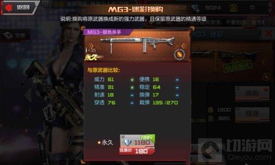 CF手游MG3怎么換購到M240B蒼雷 神器換購秘籍
