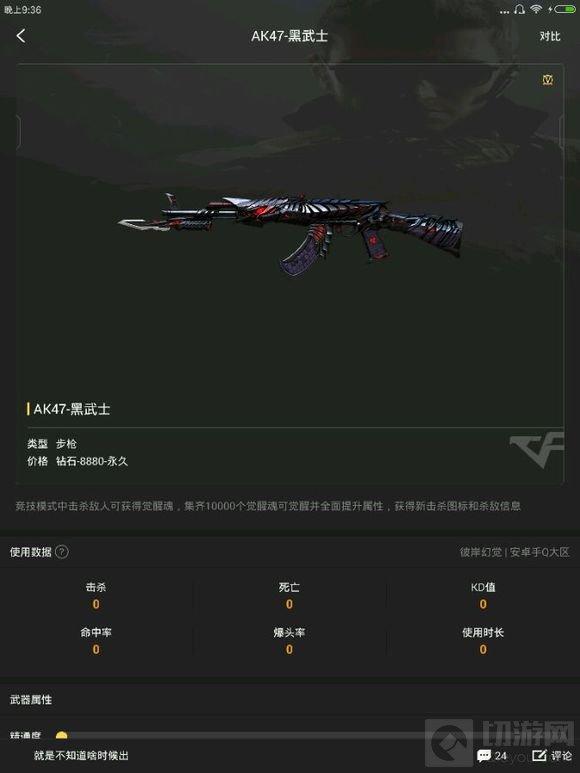 CF手游最新武器價格表一覽 巴雷特雷神要8800鉆