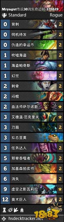 炉石8.29直播卡组合集:美服登顶雪人鱼人骑