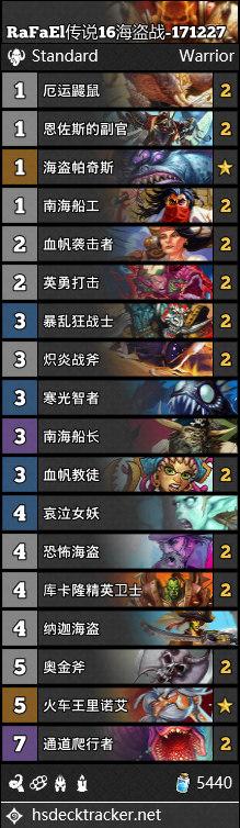 炉石12月27日卡组搬运 龙鱼兽骑 克苏恩德