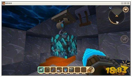 迷你世界岩浆中的蓝钻石矿怎么挖 挖矿技巧