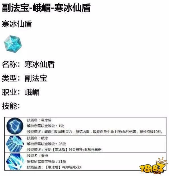 蜀门手游峨嵋水刀流攻略 技能加点与法宝搭配干货分享