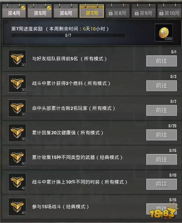 刺激戰(zhàn)場S4賽季第七周攻略 連夜上王牌