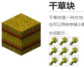 我的世界干草块