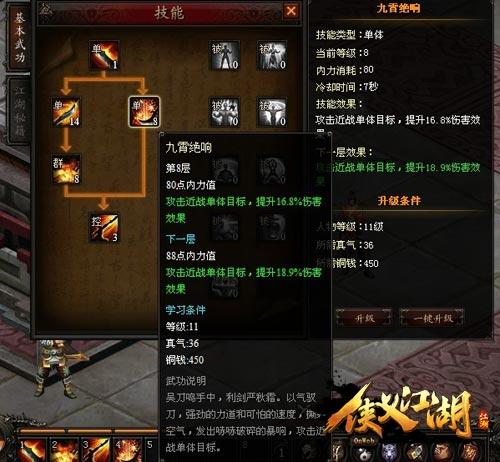 整合经典元素 侠义江湖系统玩法一览