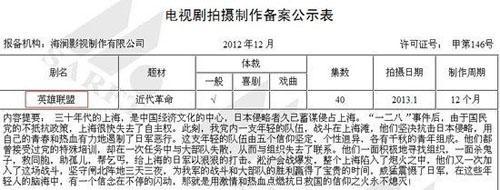 网传撸啊撸将拍成电视剧 居然还是抗日战争题材？