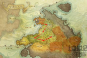 東大陸內(nèi)陸貿(mào)易路線圖 伊尼斯到獵鷹高原