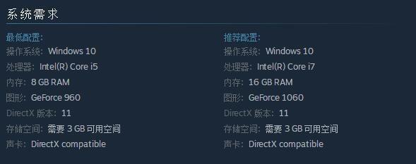 《这是我的战争》工作室新作《寒霜朋克》上线Steam 推荐i7处理器16GB内存及GTX 1060显卡