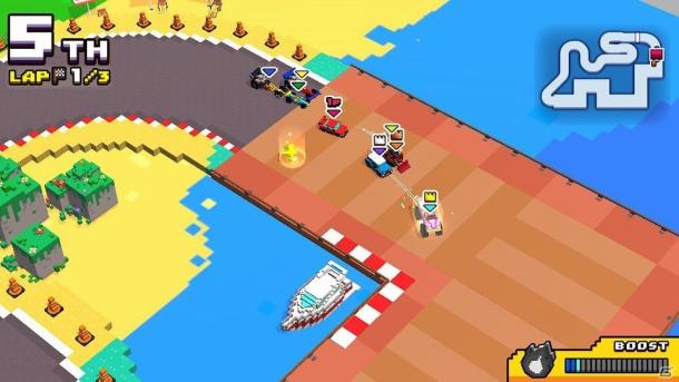 点阵风赛车新游Switch《BOXY RACERS》最新情报