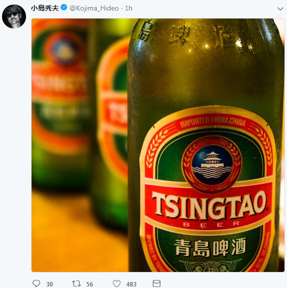 小岛秀夫晒青岛啤酒 疑似《死亡搁浅》来中国取景