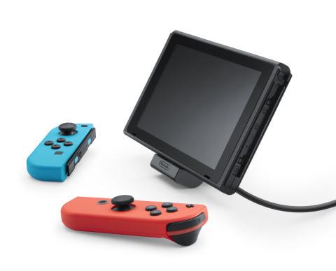 任天堂公布Switch可调节充电座 实现边充电边玩