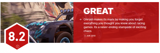 《Onrush》IGN 8.2分 让你忘掉对赛车游戏的认知