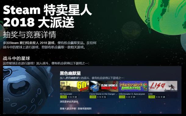 STEAM夏日特賣開始：GTA5僅需62塊 新增免費小游戲