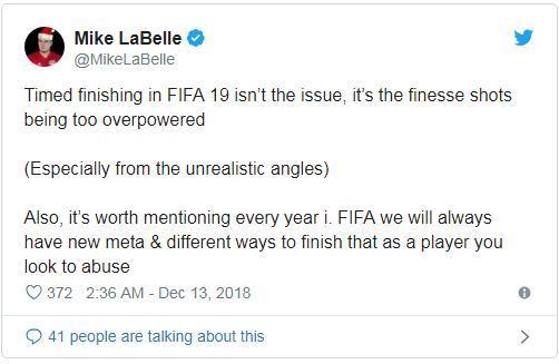 “精準(zhǔn)射門”系統(tǒng)分裂《FIFA19》玩家群體 爭議不斷