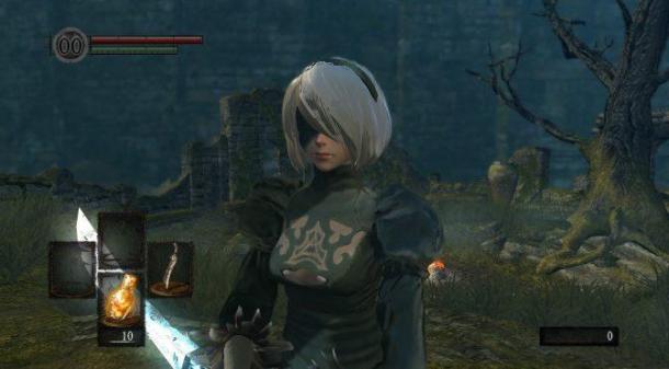 針對(duì)《黑暗之魂》重制版的尼爾2B Mod新版推出