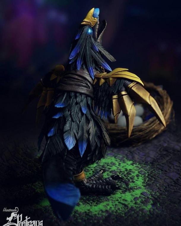 女藝術(shù)家制作《魔獸世界》生物雕塑 媲美官方手辦
