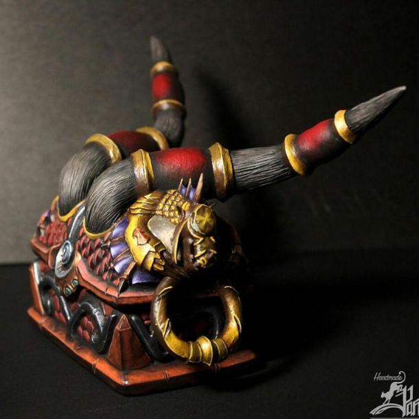 女藝術(shù)家制作《魔獸世界》生物雕塑 媲美官方手辦