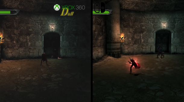 《鬼泣1》各版本畫面比拼 NS與Xbox360不相上下