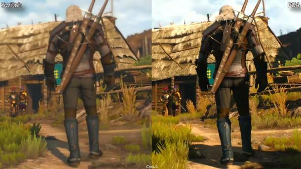 相差太大！《巫師3》Switch和PS4版畫面對比
