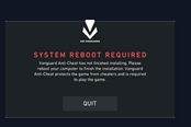 valorant system reboot解決方法分享