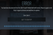 使命召唤16现代战争Error code 4报错解决方法