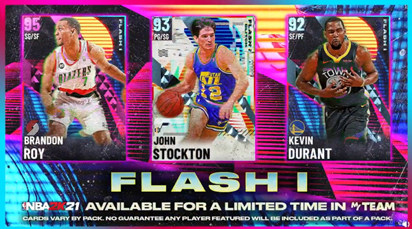 《NBA2K21》Flash1卡包内容一览