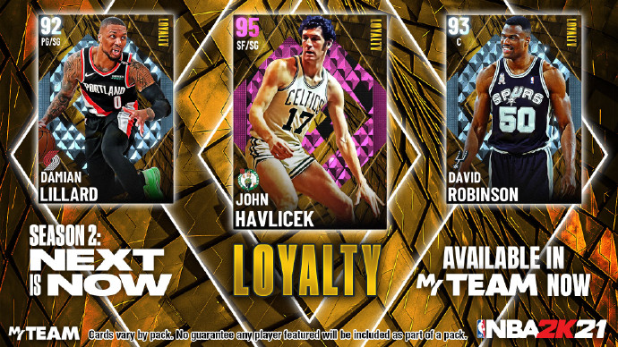 《NBA2K21》loyalty卡包内容一览