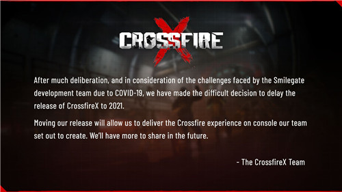 XSX/S主机独占游戏《穿越火线X》宣布延期至明年