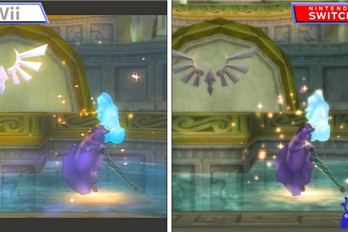 《塞尔达传说：天空之剑HD》NS版与Wii版对比