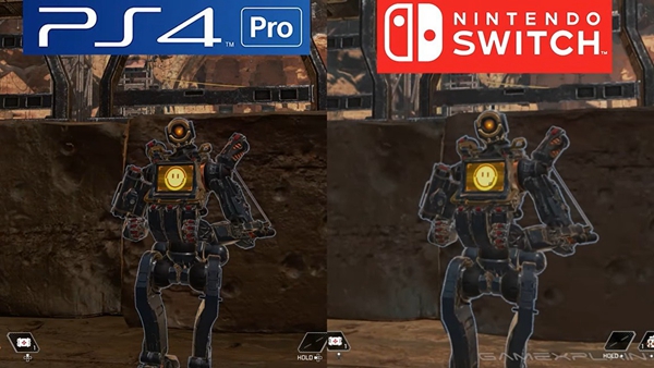 《Apex英雄》Switch版与PS4 Pro版画面对比