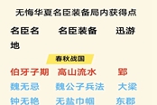 無悔華夏夏商周全名臣裝備獲取方法分享